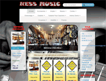 Tablet Screenshot of nessmusic-guitare.com